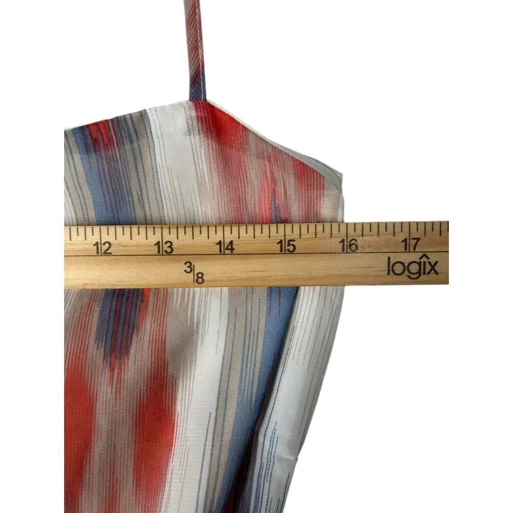 Fashion Nova Feels Like Destiny Maxi Dress Blue Combo Size 3X Asymmetrical - Picture 11 of 13